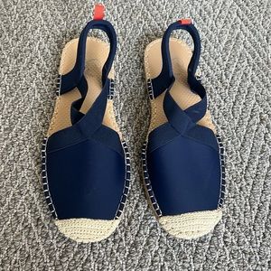 Sea Star Women’s Dark Navy Seafarer Slingback Shoe: Size 8